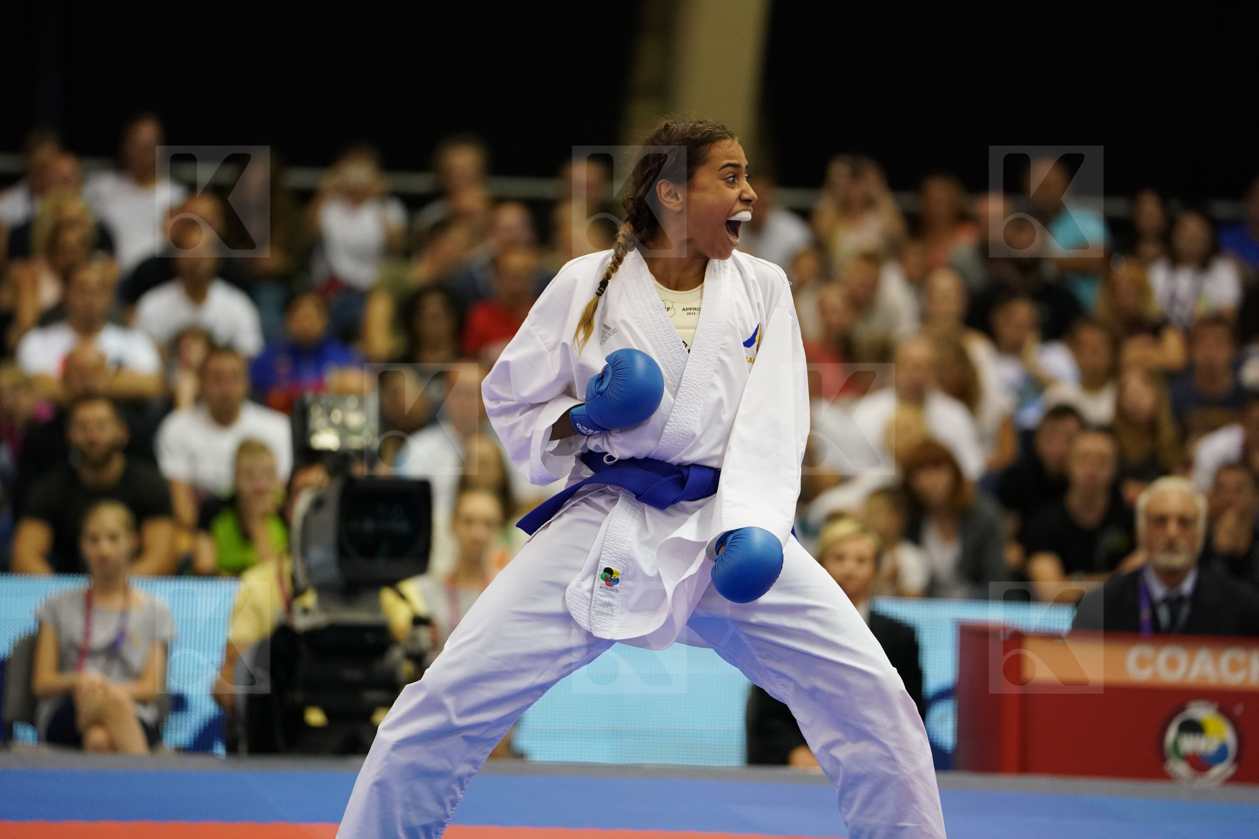 bronze match Cardin Sara Female Kumite -55kg France Italy Thouy Emilie